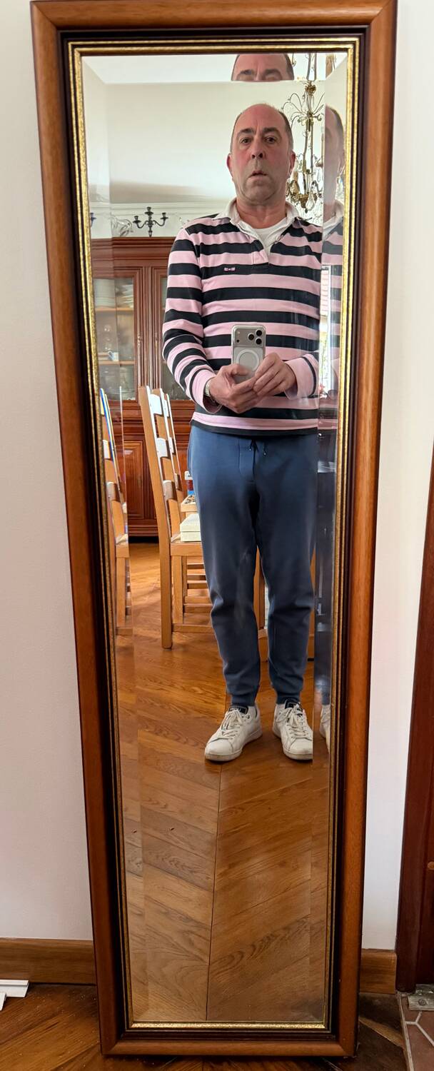 Miroir biseauté en bois