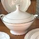 White and silver table service, Limoges porcelain, 56 pieces - in good condition.