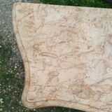 Commode ancienne style Louis XVI, plateau en marbre