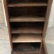 Louis XVI style one-door display case in 20th century wood marquetry