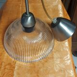 Vintage ceiling chandelier, chiseled glass