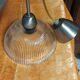 Vintage ceiling chandelier, chiseled glass