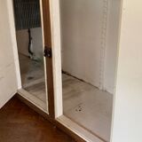Full vintage bar with counter, fridge, shelves in 60s formica