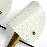 Pair of Mid Century Modern metal brass table and wall lamps by Ernest Igl