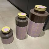 Set of 3 vintage decorative pots – Fabienne Jouvin,