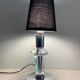 Pied de lampe de table en verre hexagonal 1940 G. Humbert