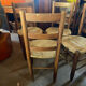 Series of 4 oak chairs mulched 50s