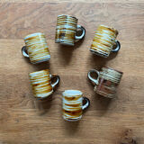 Stoneware coffee cups