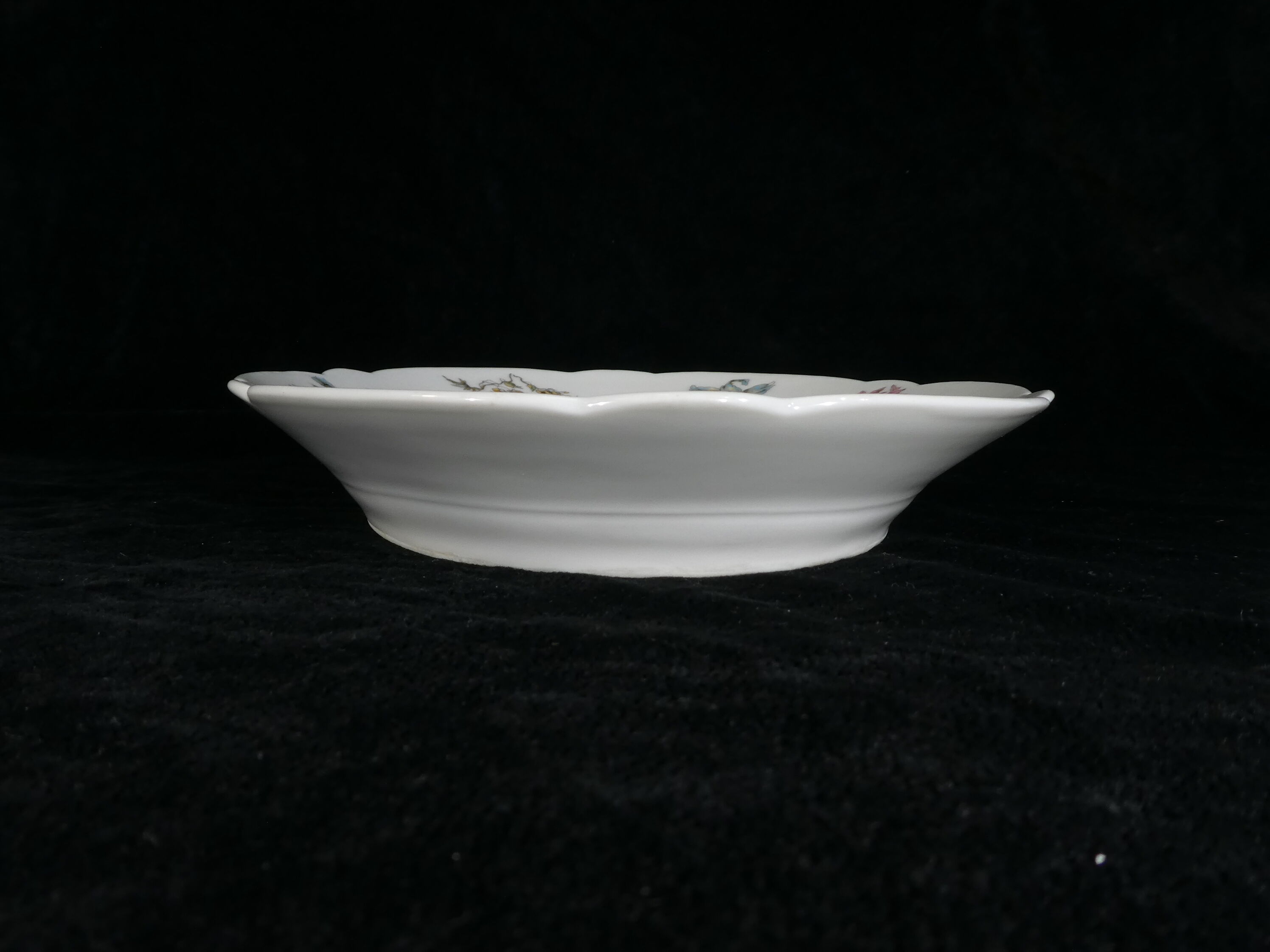Oval dish in Limoges porcelain for E.Bourgeois paris