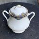 Sugar bowl and milk jug, PP Limoges France, white porcelain art deco