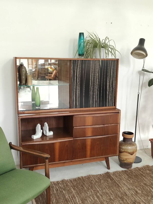 Buffet vaisselier U372/386 B.Landsman et H.Nepozitek pour Jitona 1960