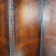 Old screen in patinated leather, circa 1900