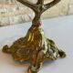 Antique Art Nouveau chandelier in gilded bronze with 3 lights – Vintage candlestick