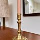 Vintage gold metal candlestick