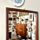 Dark wooden mirror ☐ 40 x 29.5 cm