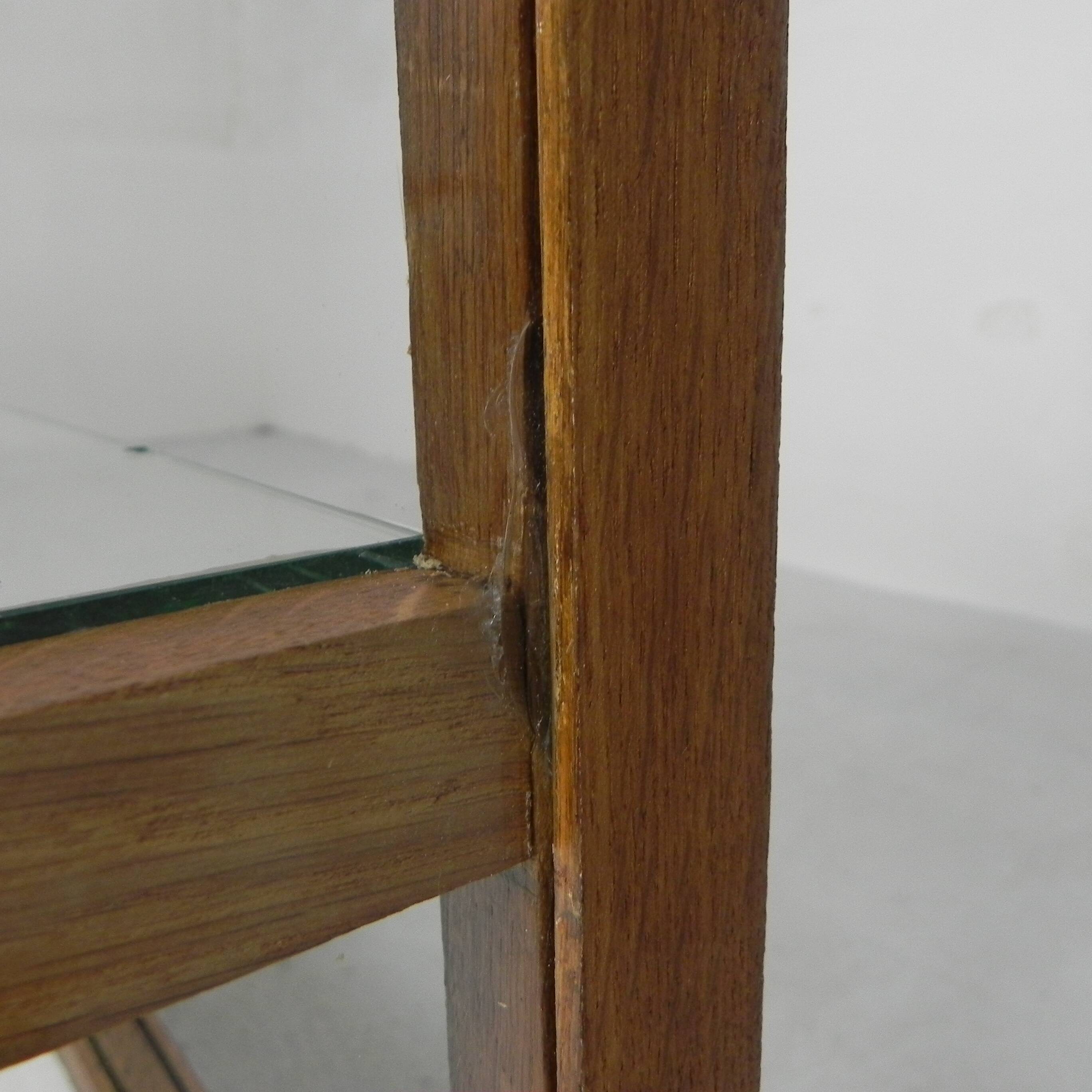 Vintage bakery display case, counter on castors 1950s