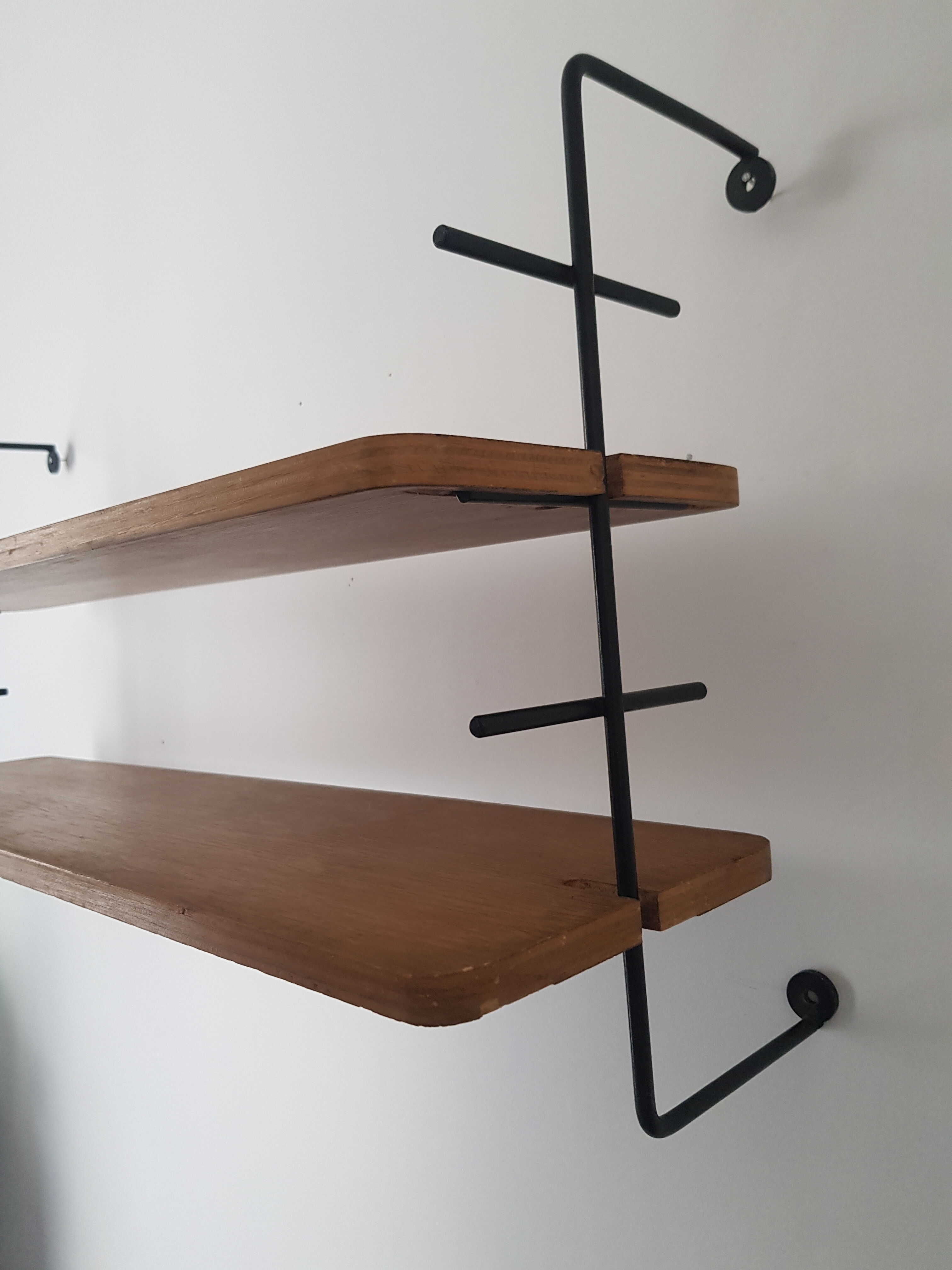1950s wall string shelf