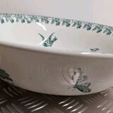 Old large salad bowl Moulin Des Loups & Hamage Orchidée