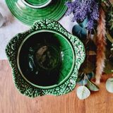 Small soup tureen in cabbage barbotine