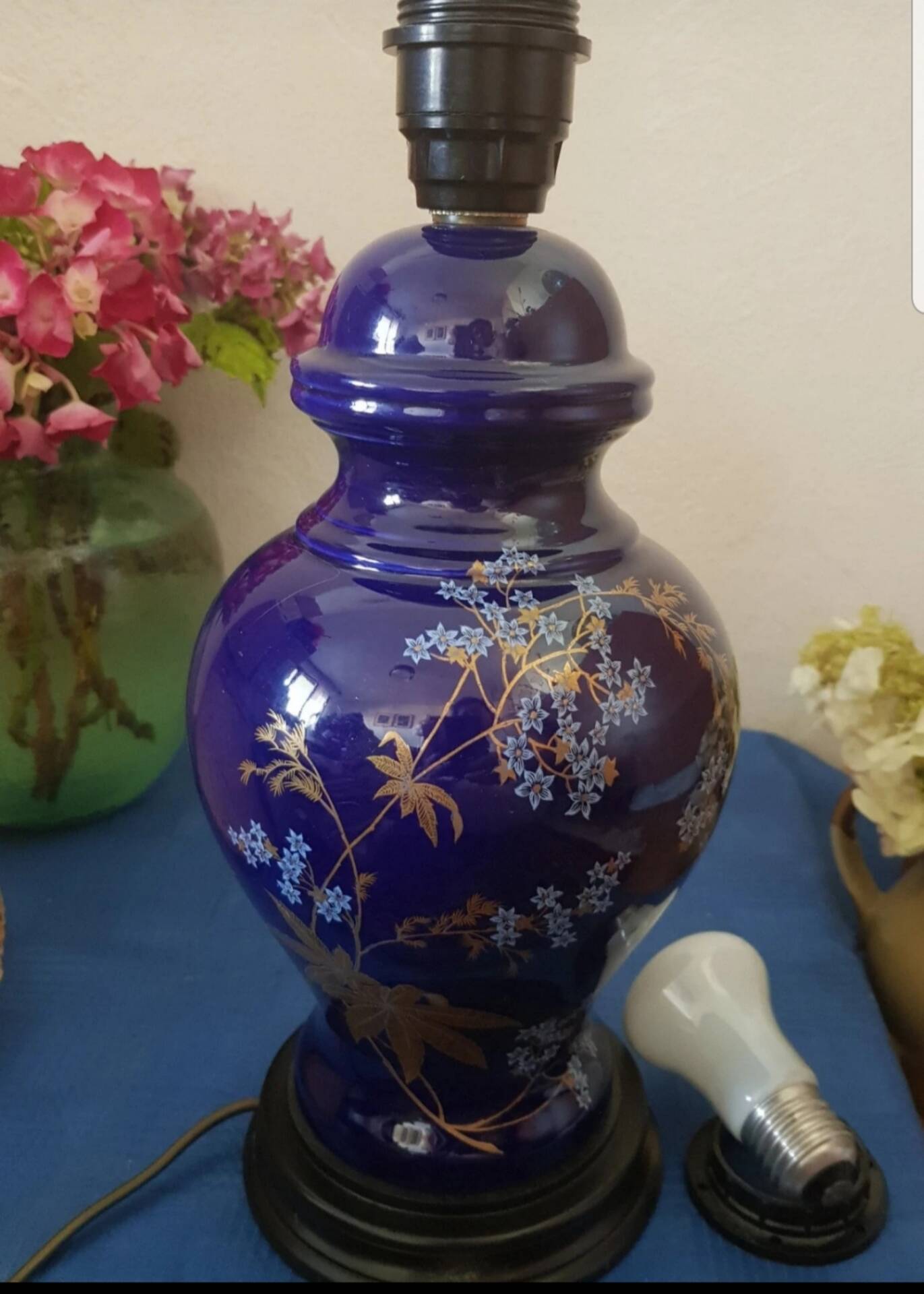 Table lamp, ceramic, vintage