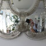 Venetian Murano glass mirror, Italy, 50s