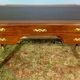 Empire style desk return from egypt double sided in mahogany and gilded bronzes year 1900