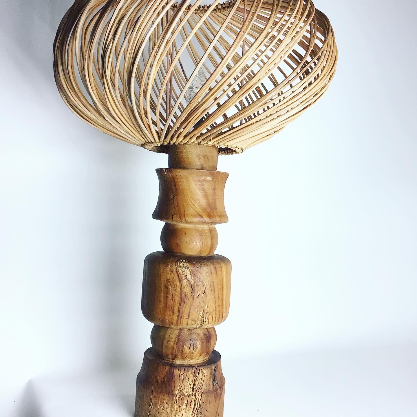 Massive elm lamp 1970