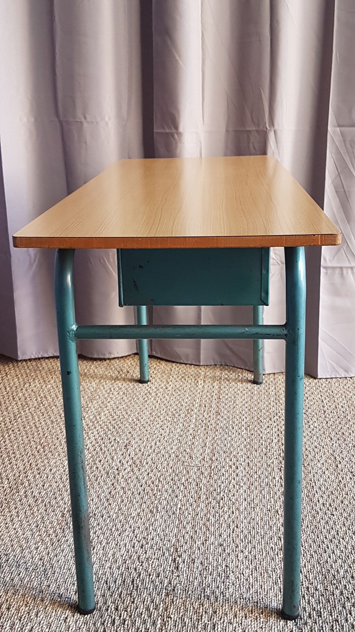 Bureau vintage à 2 casiers metal