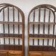 Vintage rattan libraries