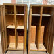 Paire de vestiaire d’usine bois
