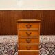 Classic English Chest of Drawers with leather inlay