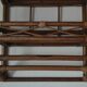 Vintage rattan shelf