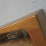 Extra long Danish floating sideboard in teak 200 cm, 1960s