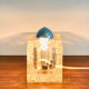 Murano glass table lamp, Italy 60s