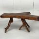 Wabia sabi rustic tree branch side table, Dutch 1960s