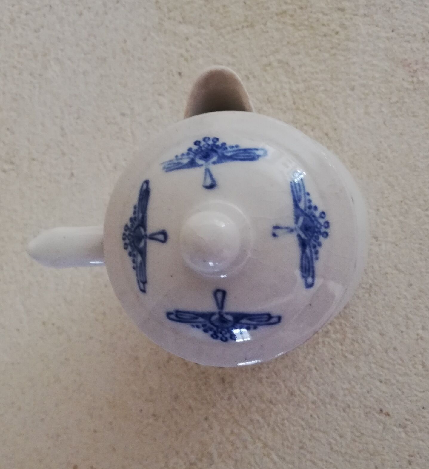Milk jar and its Saint-Uze lid