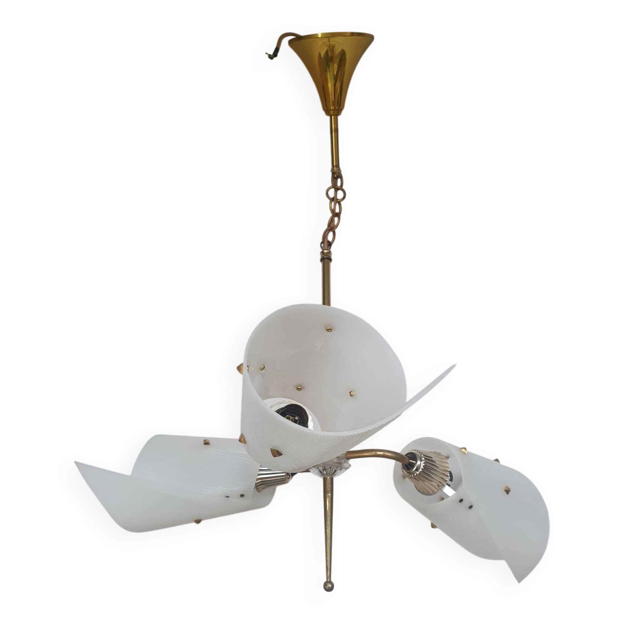 Guariche rockabilly three-light chandelier