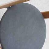 Bruno Rey chair by Kusch & Co upholstered in anthracite grey and beech