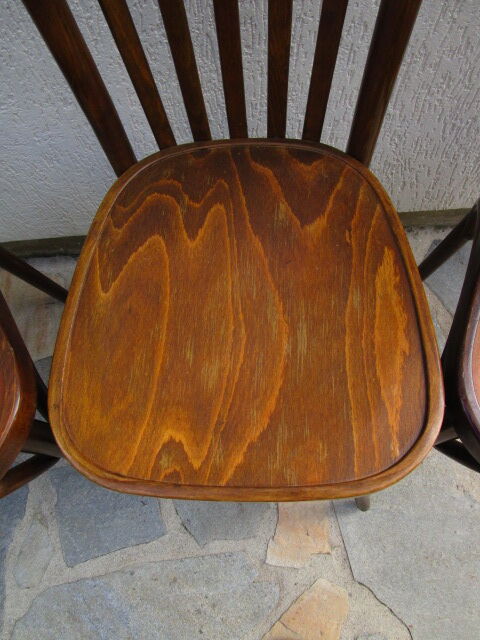 lot de 3 chaises bistrot anciennes
