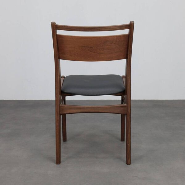 Chaises de salle à manger en teck modernes du milieu du siècle, ensemble de 4, années 1960.