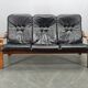 Scandinavian Leather Sofa in the Style of Alvar Aalto, 1970s