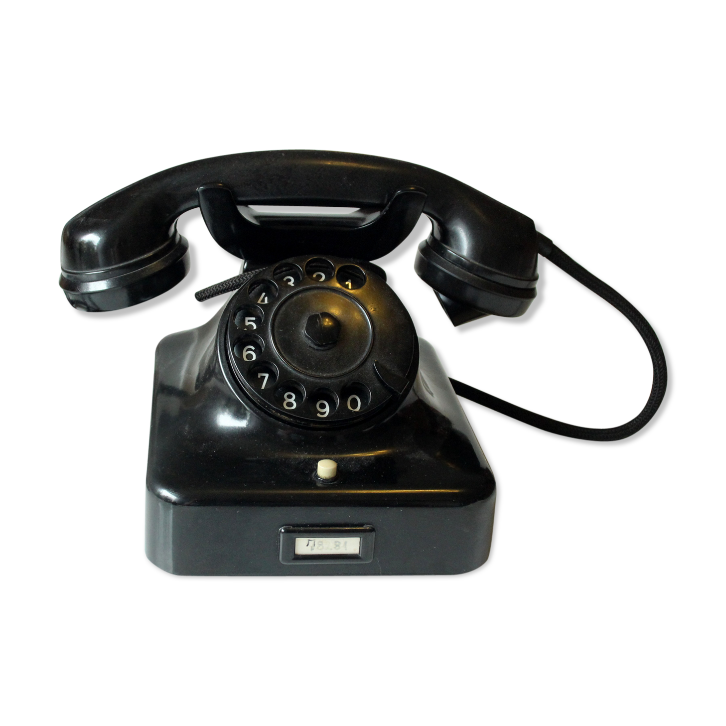 Antique telephone coming from the 1930s, bakelite