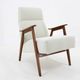 Restored beech armchair from the 1960s, Czechoslovakia