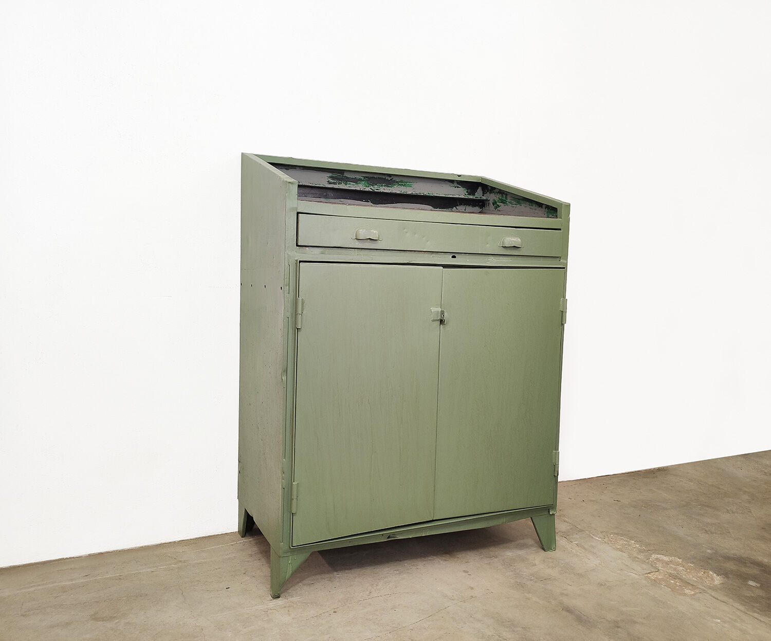 Ancient workshop metal furniture