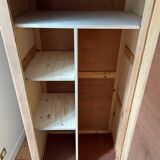 Vintage raw wood cabinet