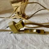 Old golden brass lamp base
