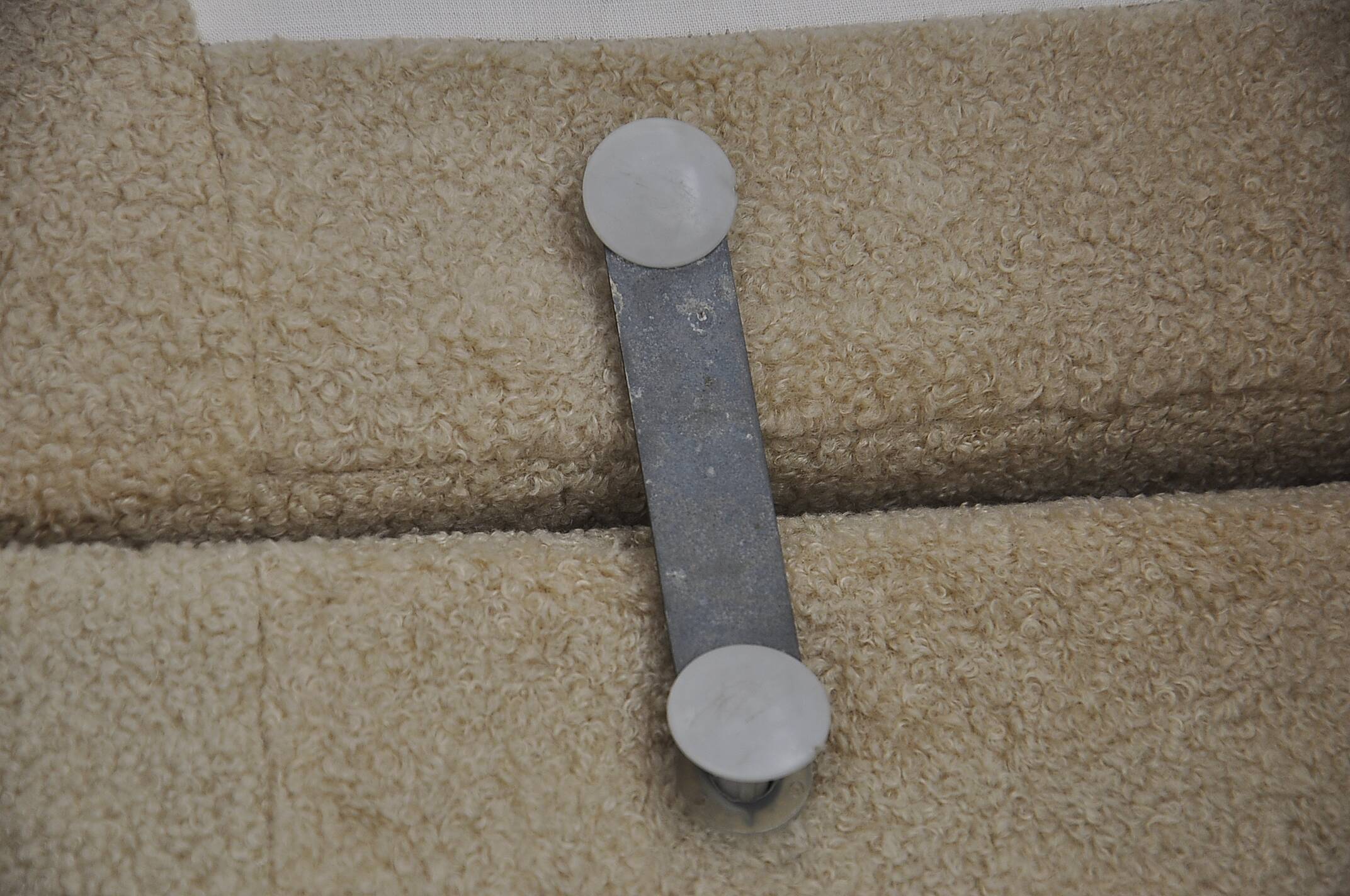 Canapé modulable boucle beige, 1970