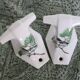 Pair of Paris porcelain coat hooks