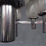 Luster chrome metal and blown glass 1970