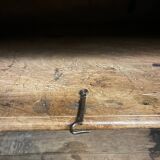 Very small rustic walnut sideboard.